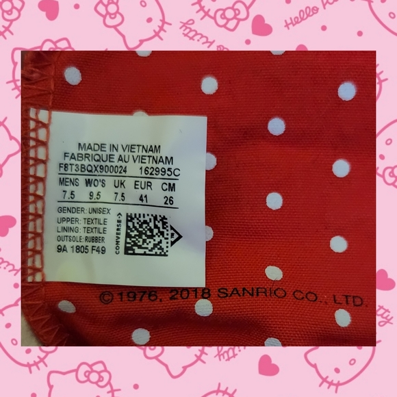 Hello Kitty X Converse All Star High Tops - Picture 7 of 7